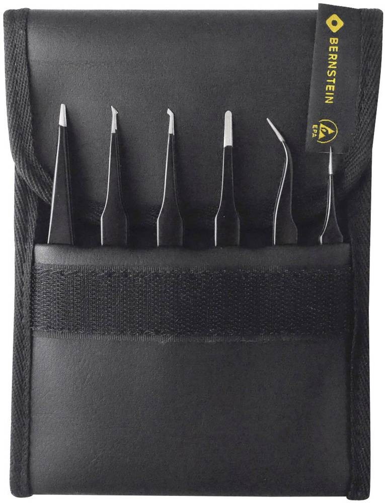 Bernstein Tools for Electronics 5-060 SMD-Pinzettensatz 6teilig Super-