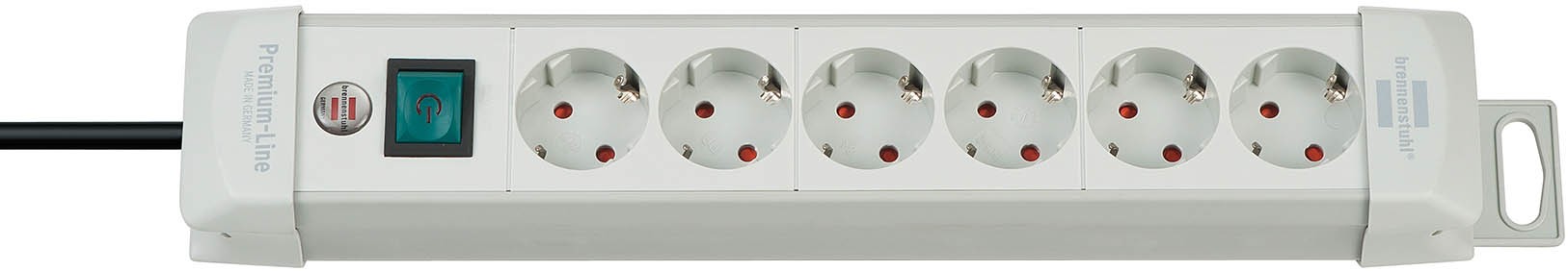 Brennenstuhl Steckdosenleiste Premium-Line 6x 3m grau