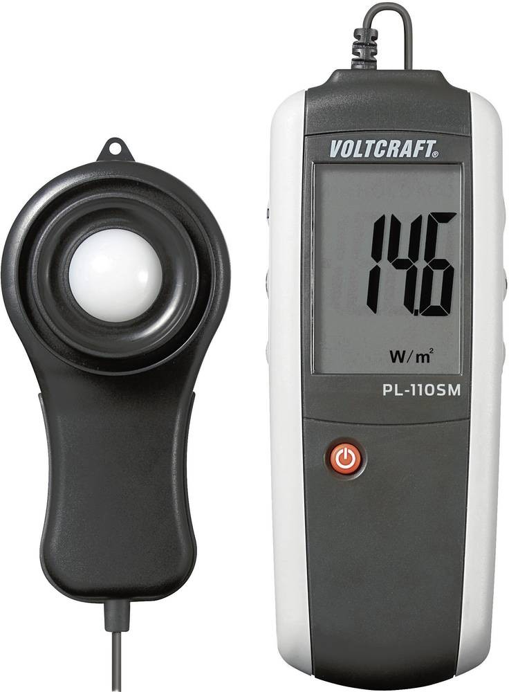 VOLTCRAFT PL-110SM PL-110SM Luxmeter 0 - 1999 W/m²