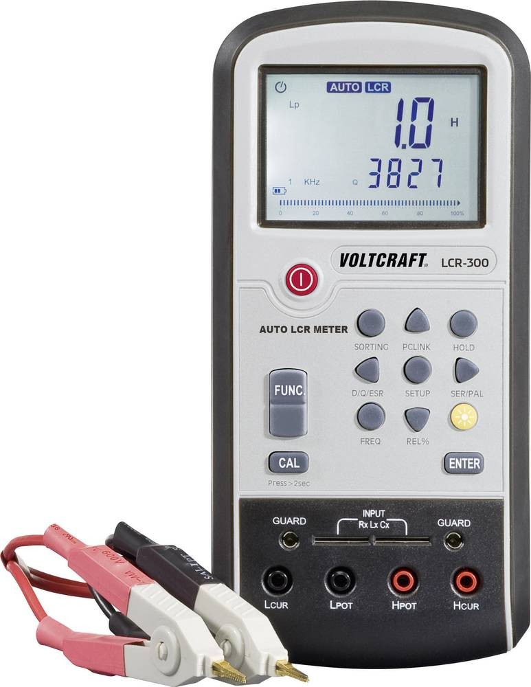 VOLTCRAFT LCR-300 LCR Messbrücke digital CAT I Anzeige (Counts):