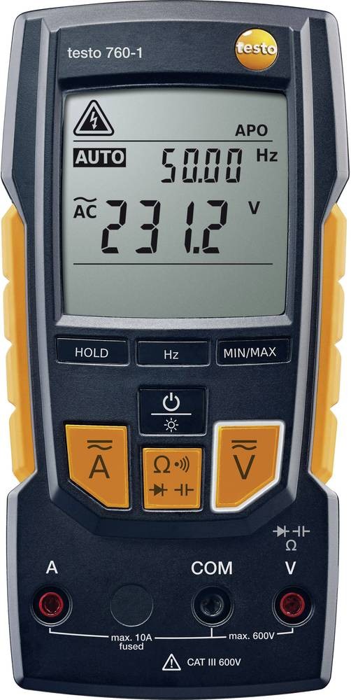 Testo 760-1 Hand-Multimeter digital CAT III 600 V, CAT IV 300V