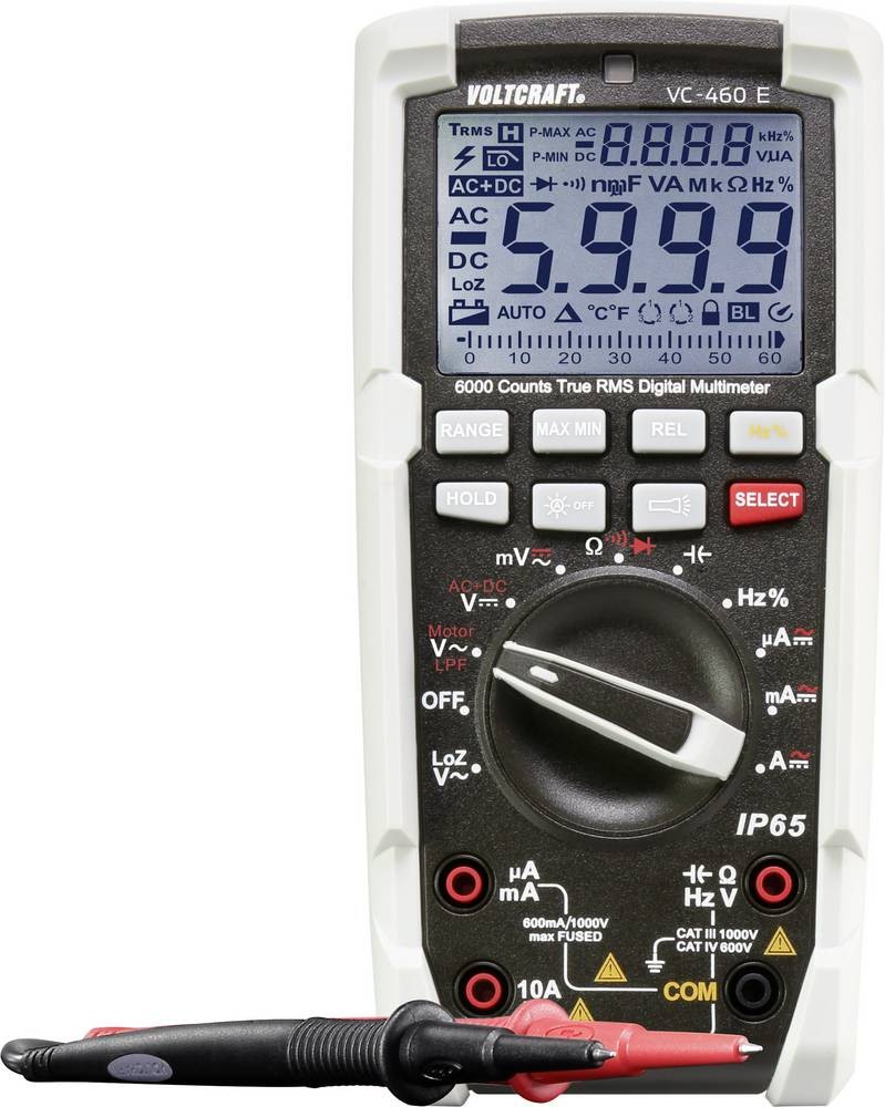 VOLTCRAFT VC-460 E Hand-Multimeter digital Strahlwassergeschützt (