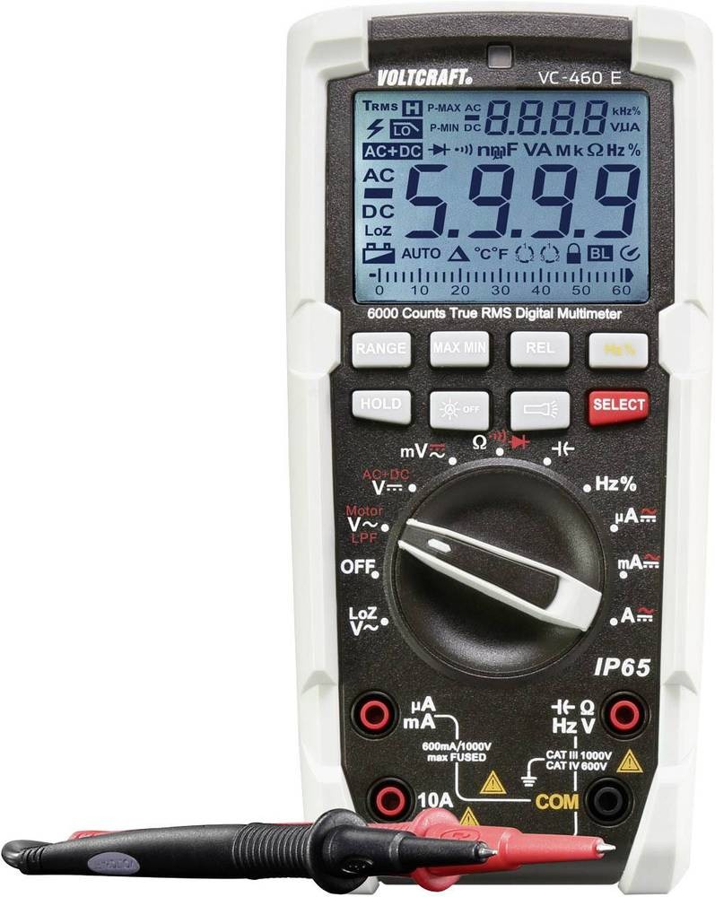 VOLTCRAFT VC-460 E Hand-Multimeter kalibriert (ISO) digital