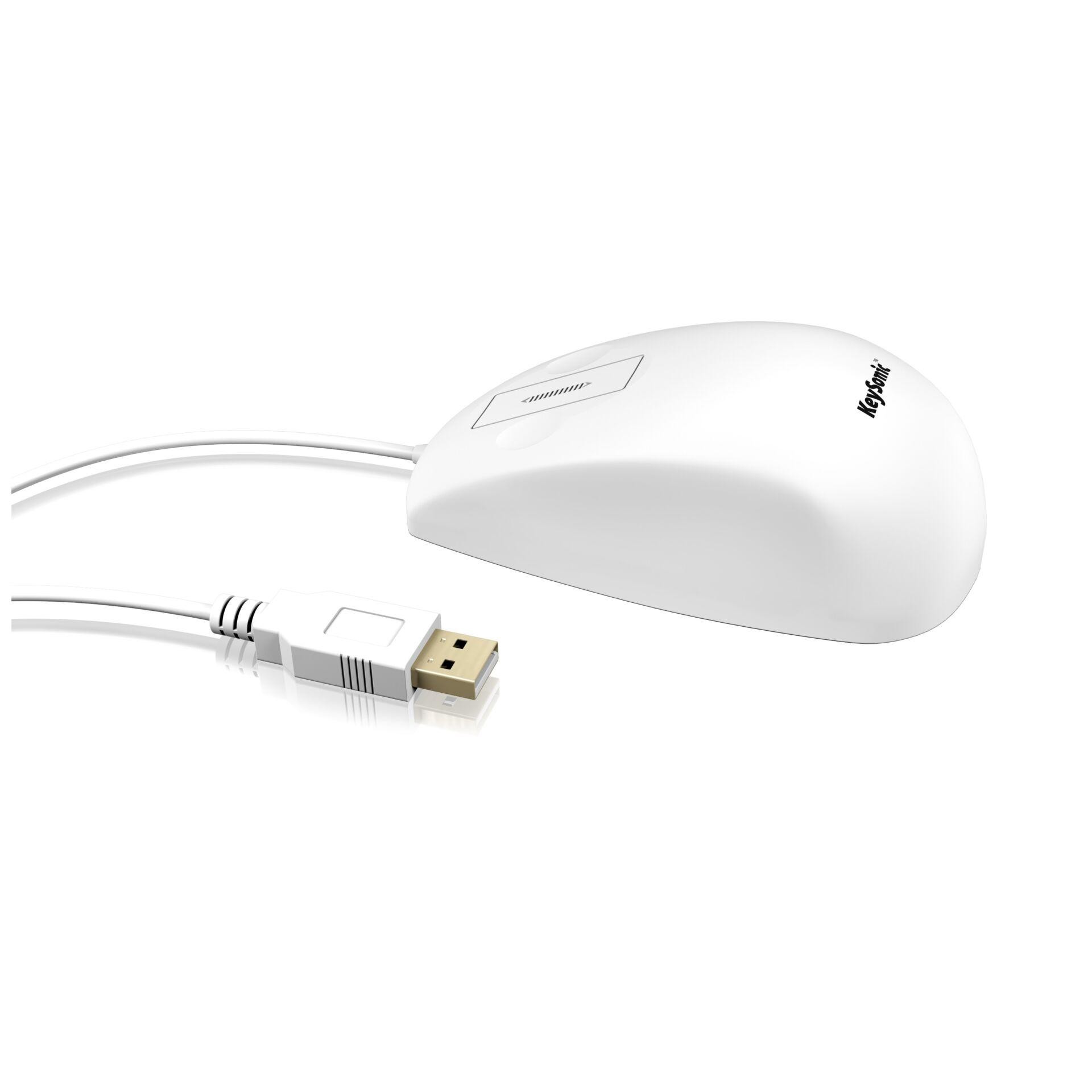KeySonic KSM-5030M-W mouse Ufficio Ambidestro USB tipo A - KeySonic