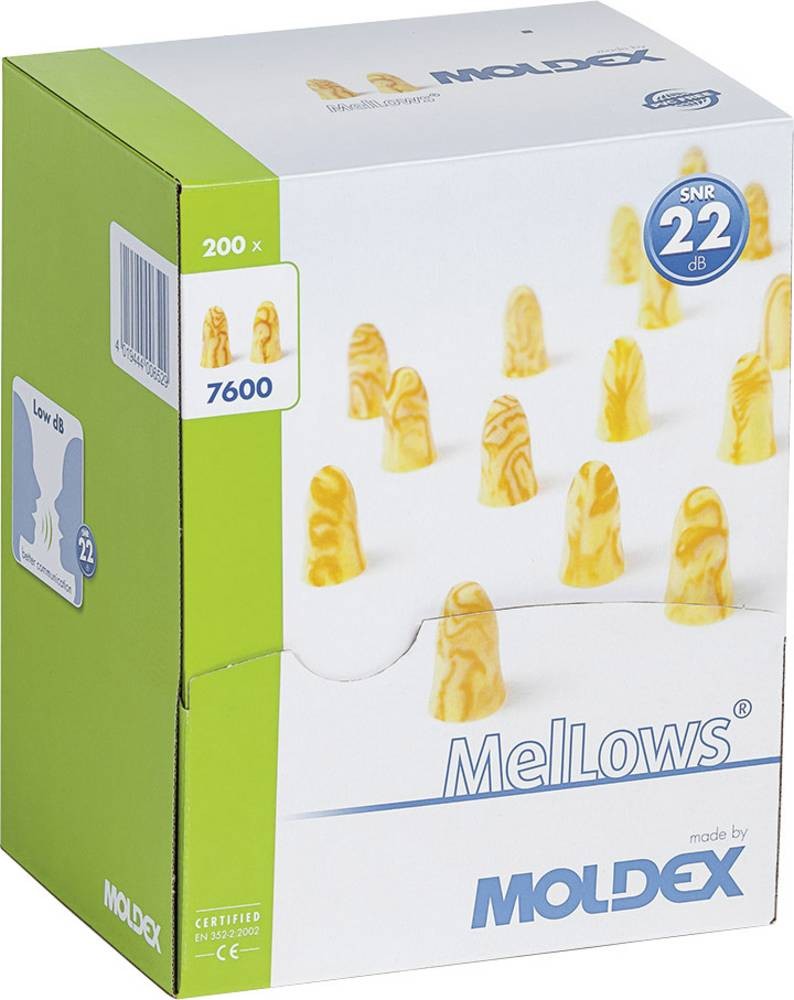 Moldex 760001 MelLows Gehörschutzstöpsel 21 dB einweg EN 352-2 200