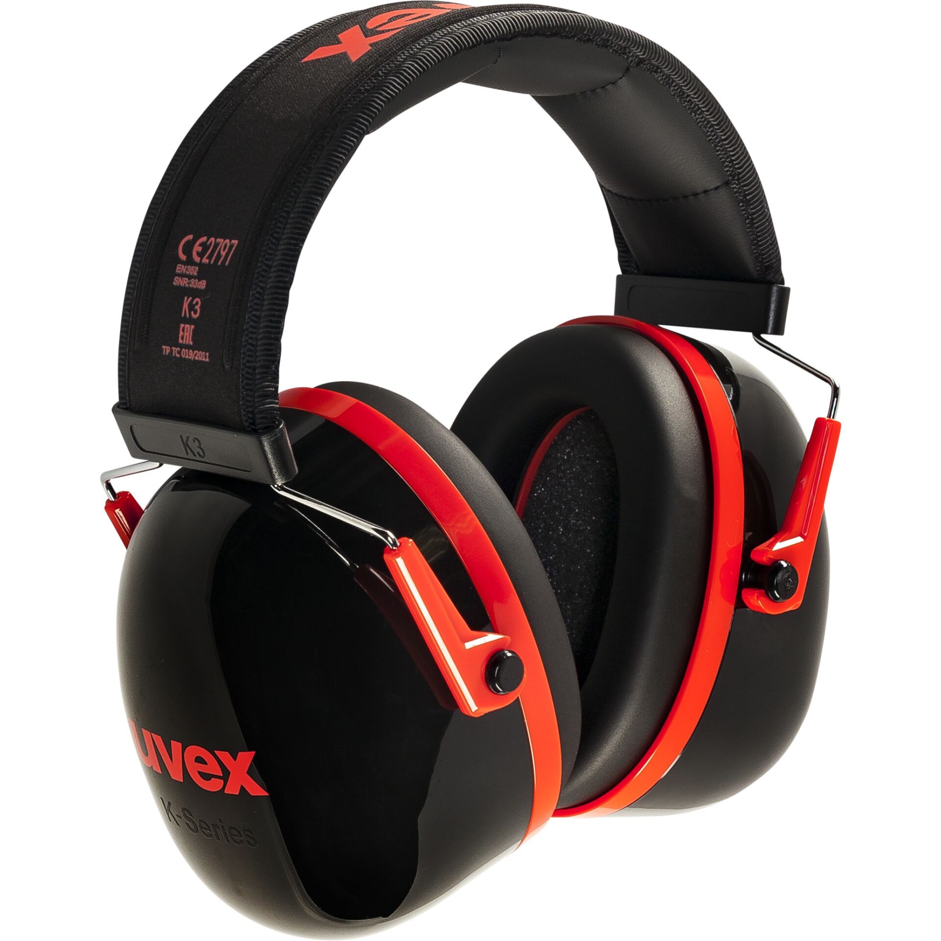 uvex Kapselgehörschutz K3 black/red