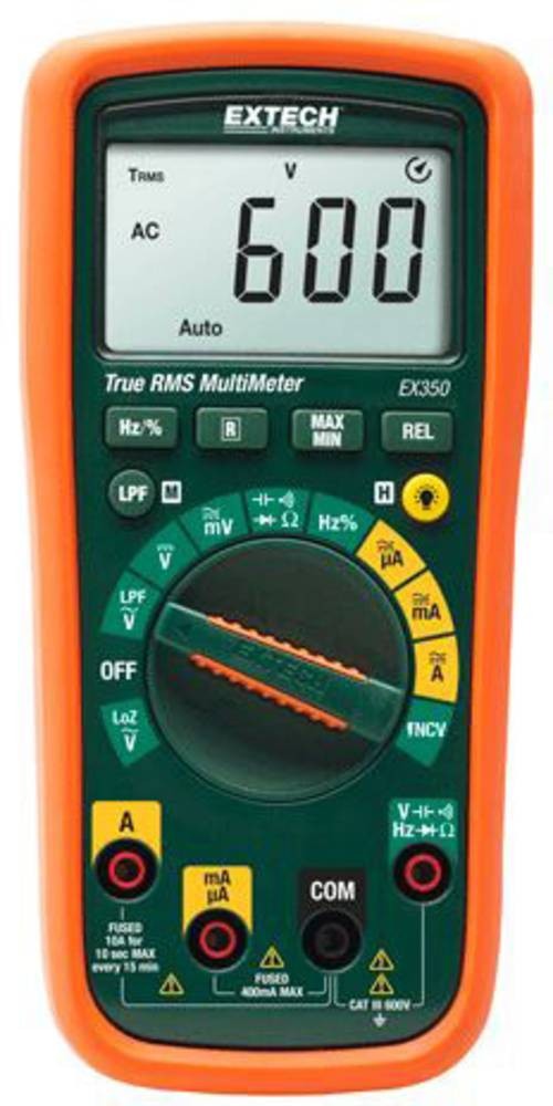 Extech EX350 Hand-Multimeter digital CAT III 600V Anzeige (Counts):
