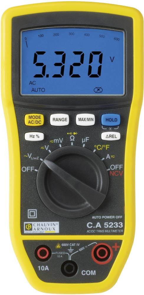 Chauvin Arnoux C.A 5233 Hand-Multimeter digital CAT IV 600 V, CAT III