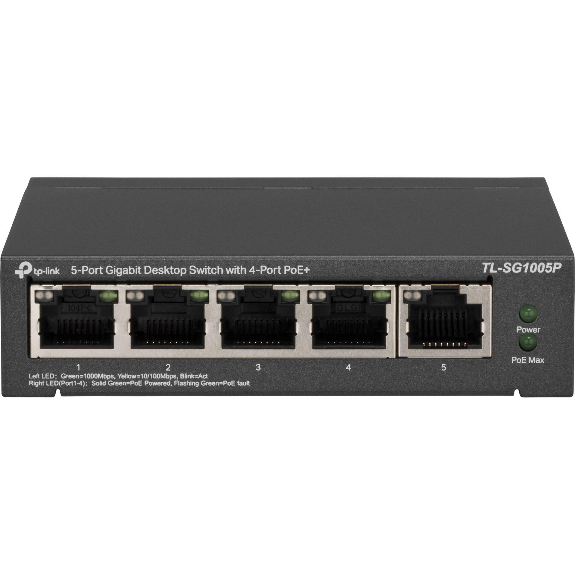 TP-LINK TL-SG1005P TL-SG1005P Netzwerk Switch 5 Port PoE-Funktion