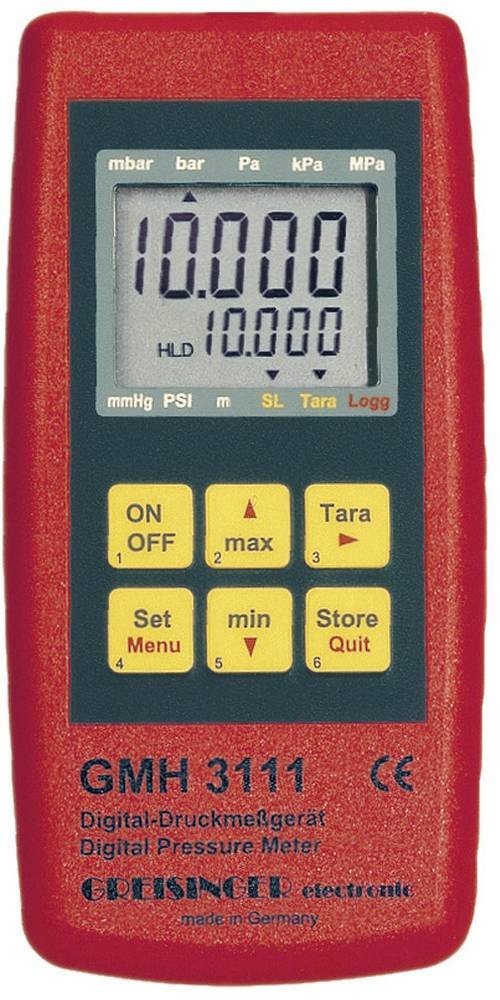 Greisinger GMH 3111 Druck-Messgerät Luftdruck 0.0025 - 1000 bar