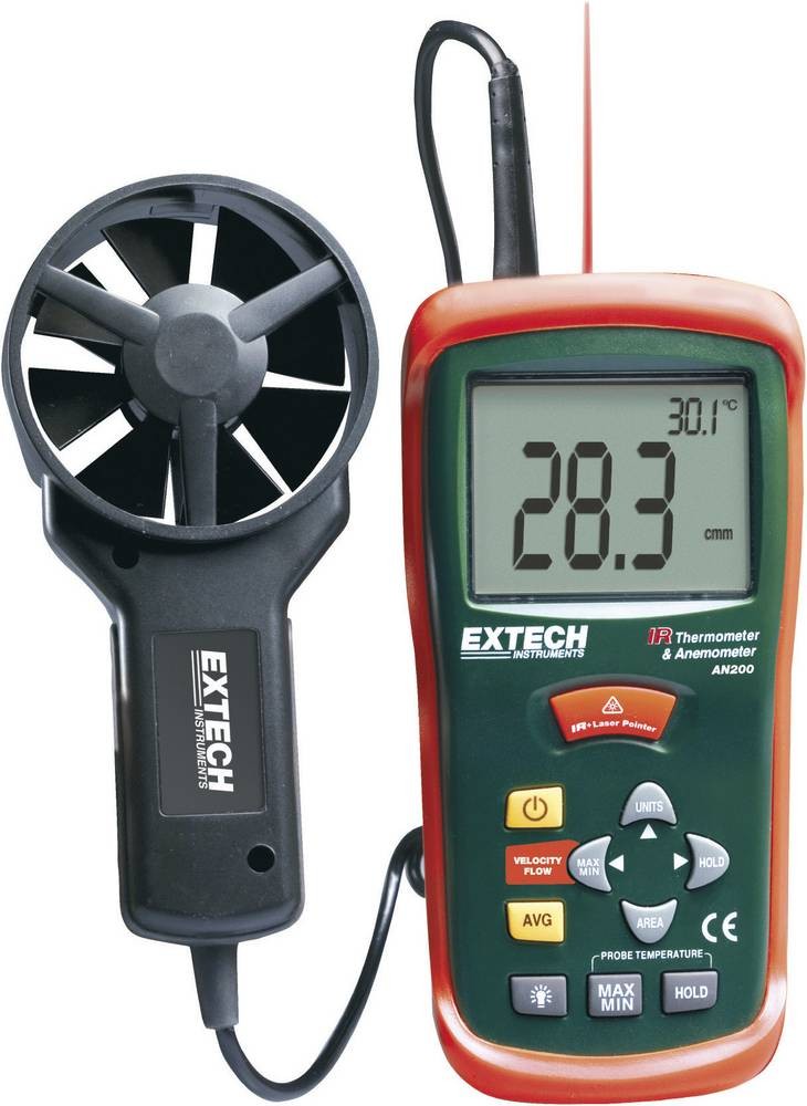 Extech AN200 Anemometer 0.4 hasta 30 m/s