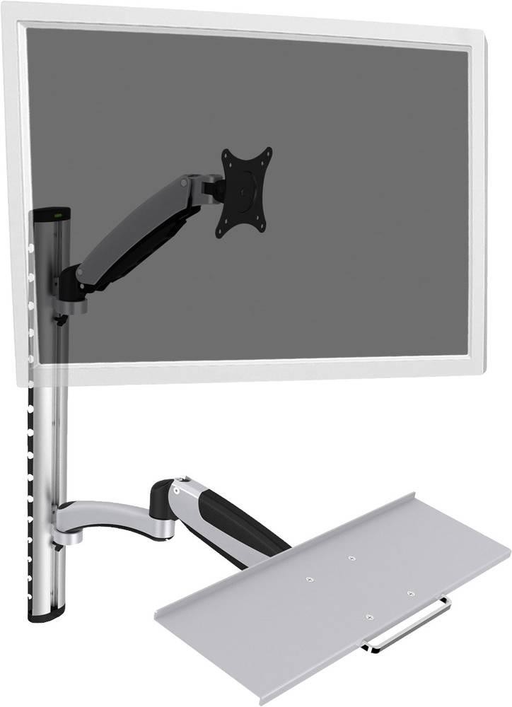 DIGITUS LCD-/LED-Monitorarm, mit Tastaturhalterung