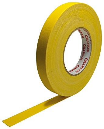 CellPack 146032 Gewebeklebeband No. 90 yellow(L x B) 50 m x 15 mm 1