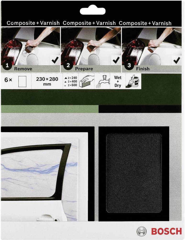 Bosch Accessories 2609256C47 Handschleifpapier-Set Körnung (num) 240,
