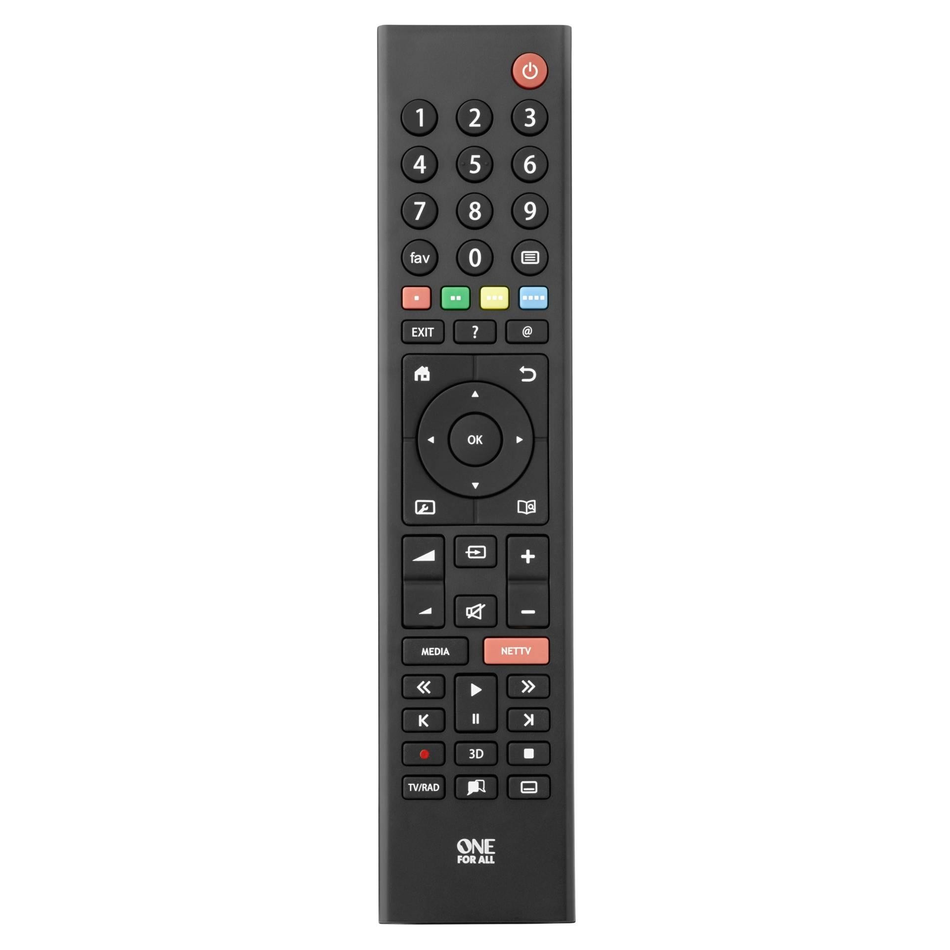 One For All URC 1915 Grundig Fernbedienung Schwarz