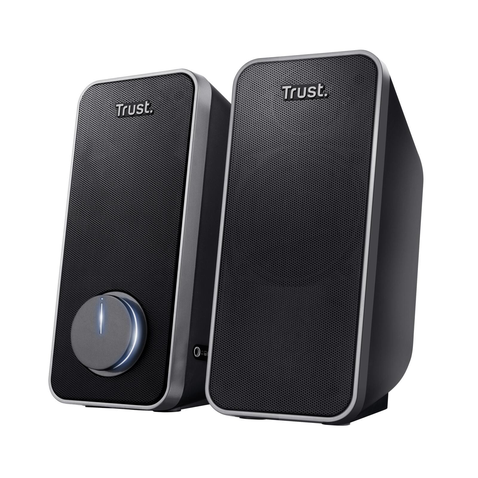 Trust 20179 loudspeaker Black Wired 14 W - Trust 20179, 2.0 channels,