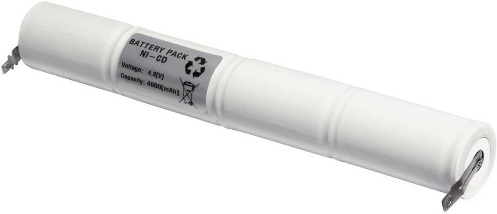 Emmerich 48D4000S Notleuchten-rechargeable battery U-Lötfahne 4.8V