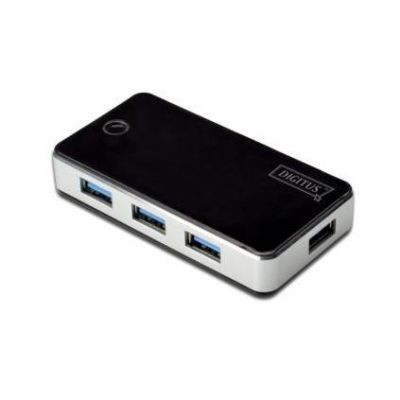 Digitus USB 3.0 Hub, 4-port black - Digitus USB 3.0 Hub, 4-port black,