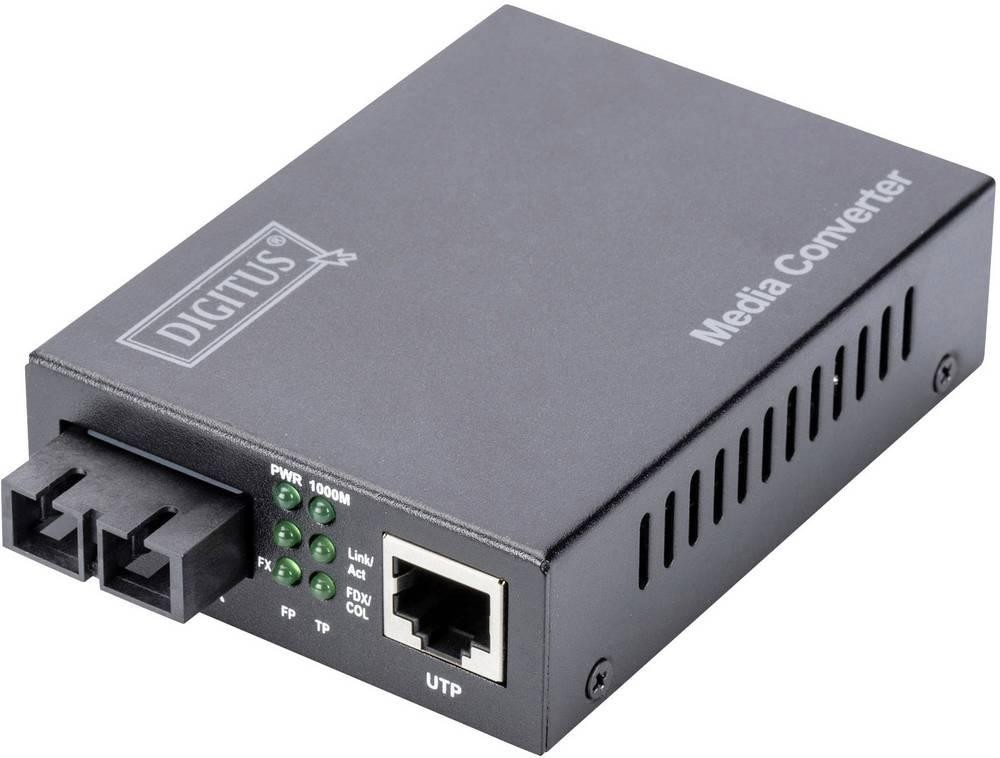 Digitus Gigabit Media Converter, RJ45 / SC - Digitus Gigabit Media