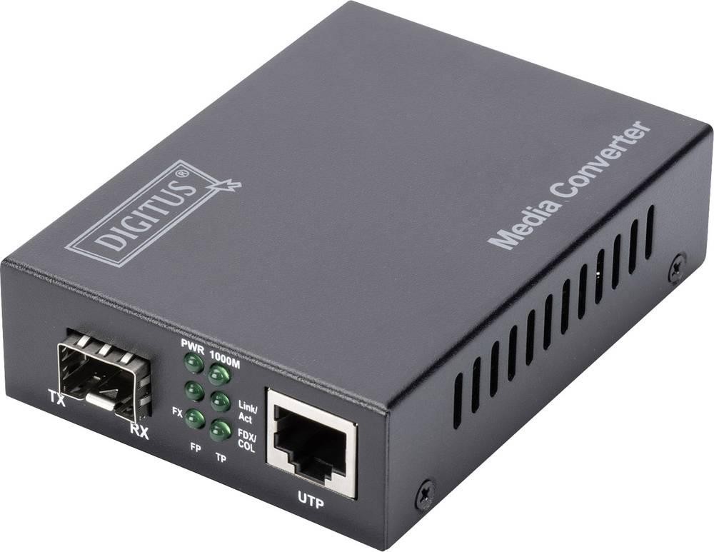 Digitus Gigabit Media Converter, RJ45 / SFP - Digitus Gigabit Media