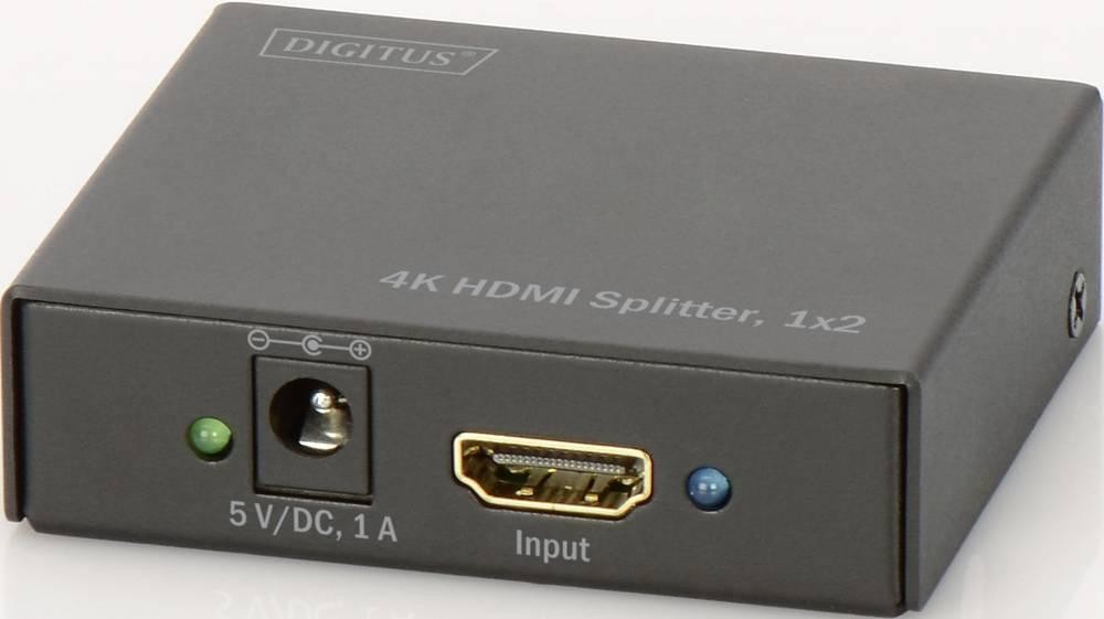 Digitus 4K HDMI Splitter, 1x2 - Digitus 4K HDMI Splitter, 1x2, HDMI,