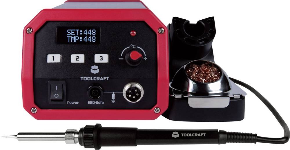 TOOLCRAFT ST-50D Lötstation digital 50W 150 - 450°C incl. Lötspitze