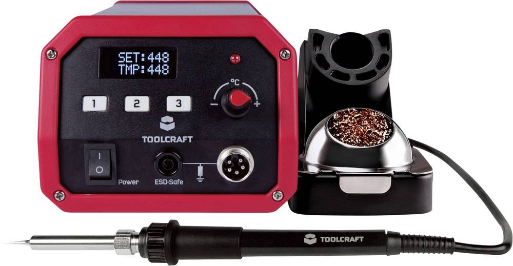TOOLCRAFT ST-100D Lötstation digital 100W 150 - 450°C incl. Lö