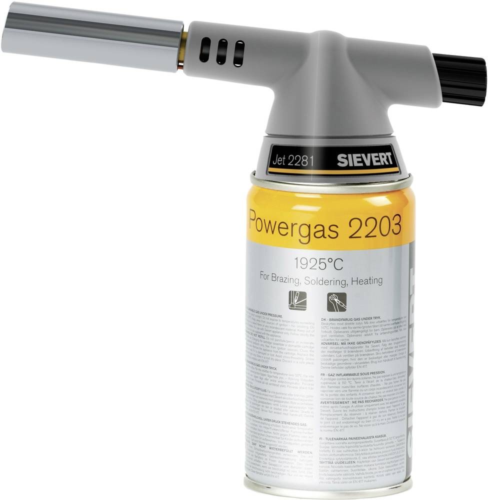 Lötlampe Jet 2281 o.Schraubkartusche 140 g/h 1,8 kW SIEVERT