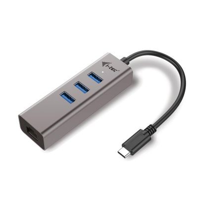 i-tec Metal USB-C HUB 3 Port + Gigabit Ethernet Adapter - i-tec Metal