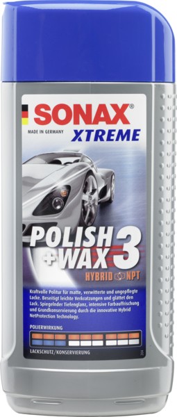 Sonax Xtreme Polish + Wax 3 Hybrid NPT 202200 Autowachs, Autopolitur