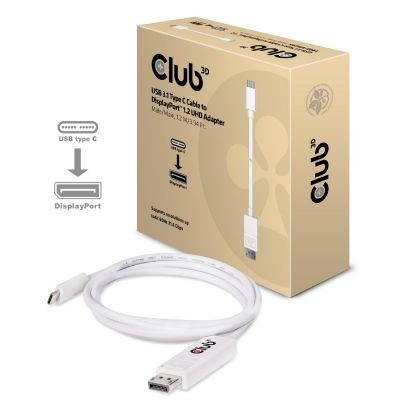 CLUB3D USB 3.1 Type C Cable to DisplayPort 1.2 UHD Adapter - CLUB3D