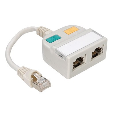 Telegärtner RJ45 rete, ISDN Yadattatore del/della [1x RJ45-Stecker -