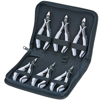 Knipex 00 20 16 P ESD Elektronik- u. Feinmechanik Zangen-Set 6teilig