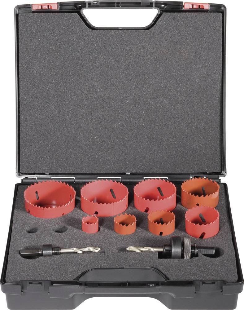 Exact 06100 Lochsägen-Set 10teilig 22 mm, 29 mm, 35 mm, 44 mm, 51 mm,