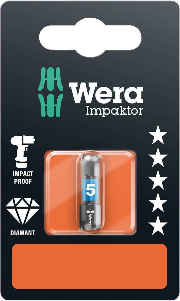 Wera 840/1 IMP DC Impaktor Bits SB SiS Sechskant-Bit 4mm