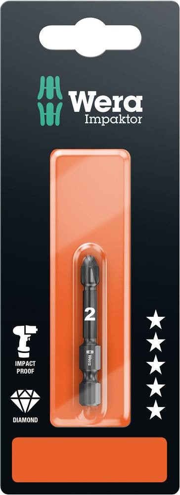 Wera 855/4 IMP DC SB SiS 05073961001 Kreuzschlitz-Bit PZ 2