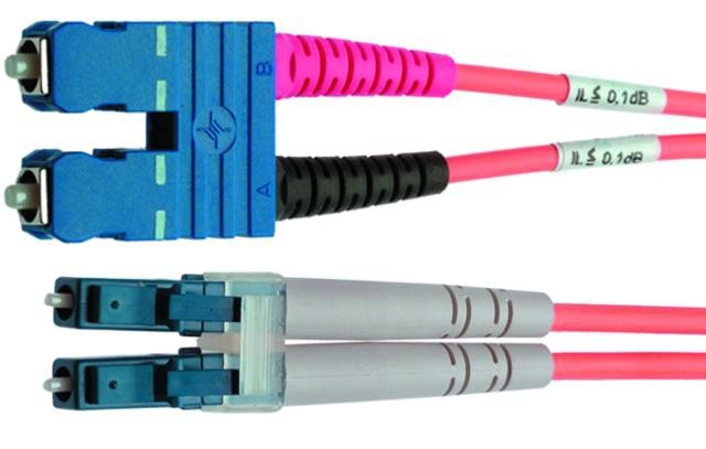 Telegärtner L00890C0038 fibre optic cable 1 m SC LC Orange - Telegä