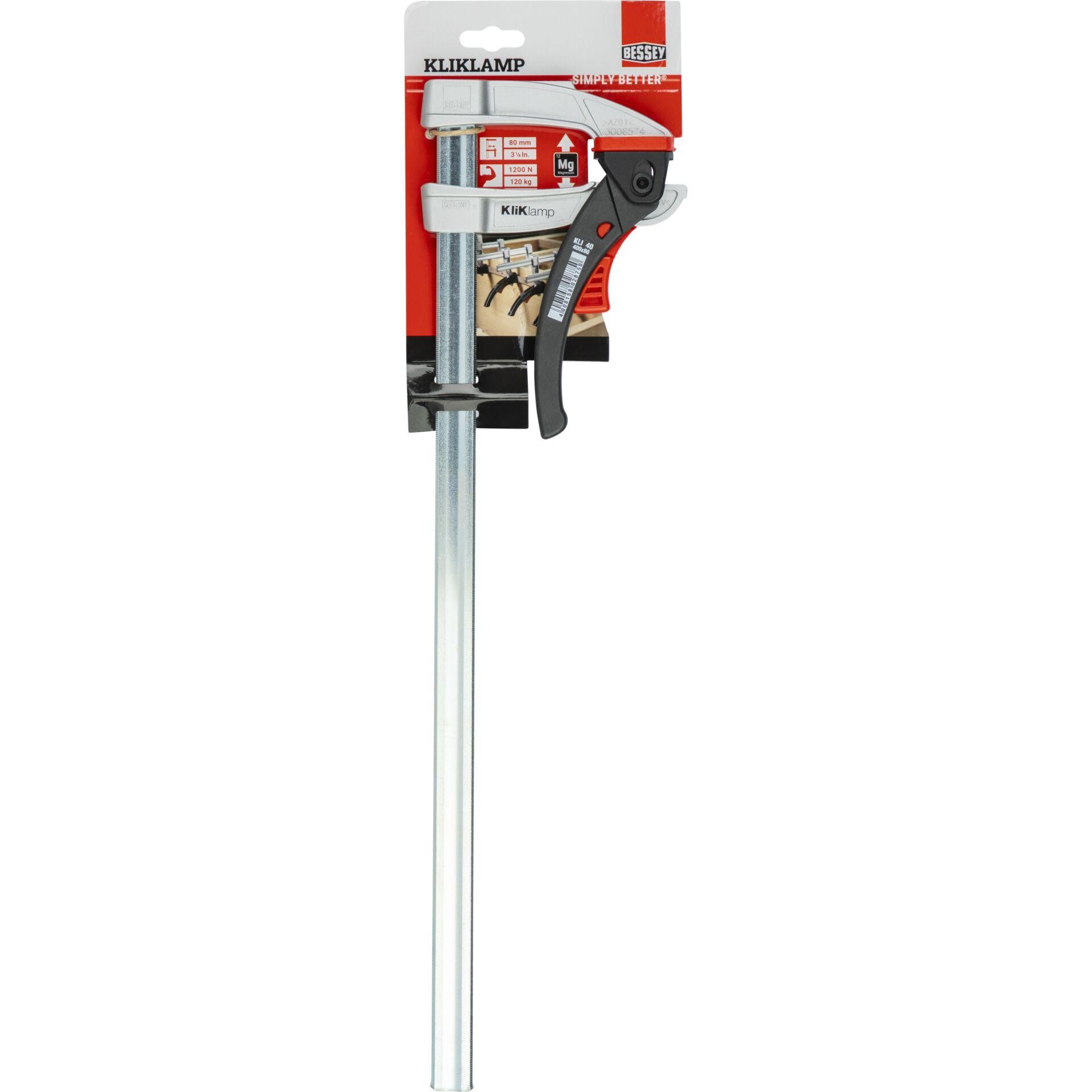 Hebelzwinge KliKlamp Spann-W.400mm A.80mm Spannkraft b.zu 1200 N