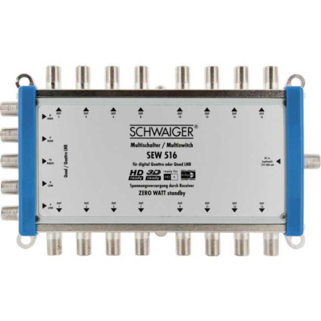 Schwaiger SEW516 531 satellite multiswitch 5 inputs 16 outputs -