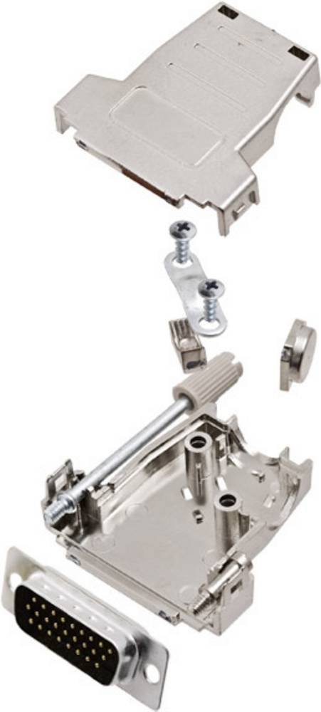 Encitech DSSK15-M-HDP26-K 6355-0085-02 D-SUB Stiftleisten-Set 45°,