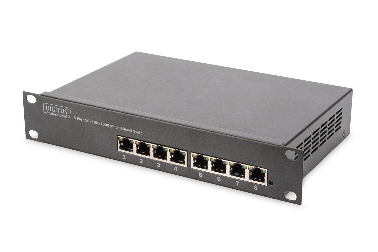 Digitus DN-80114 DN-80114 Netzwerk Switch 8 Port 10 / 100 / 1000MBit/s