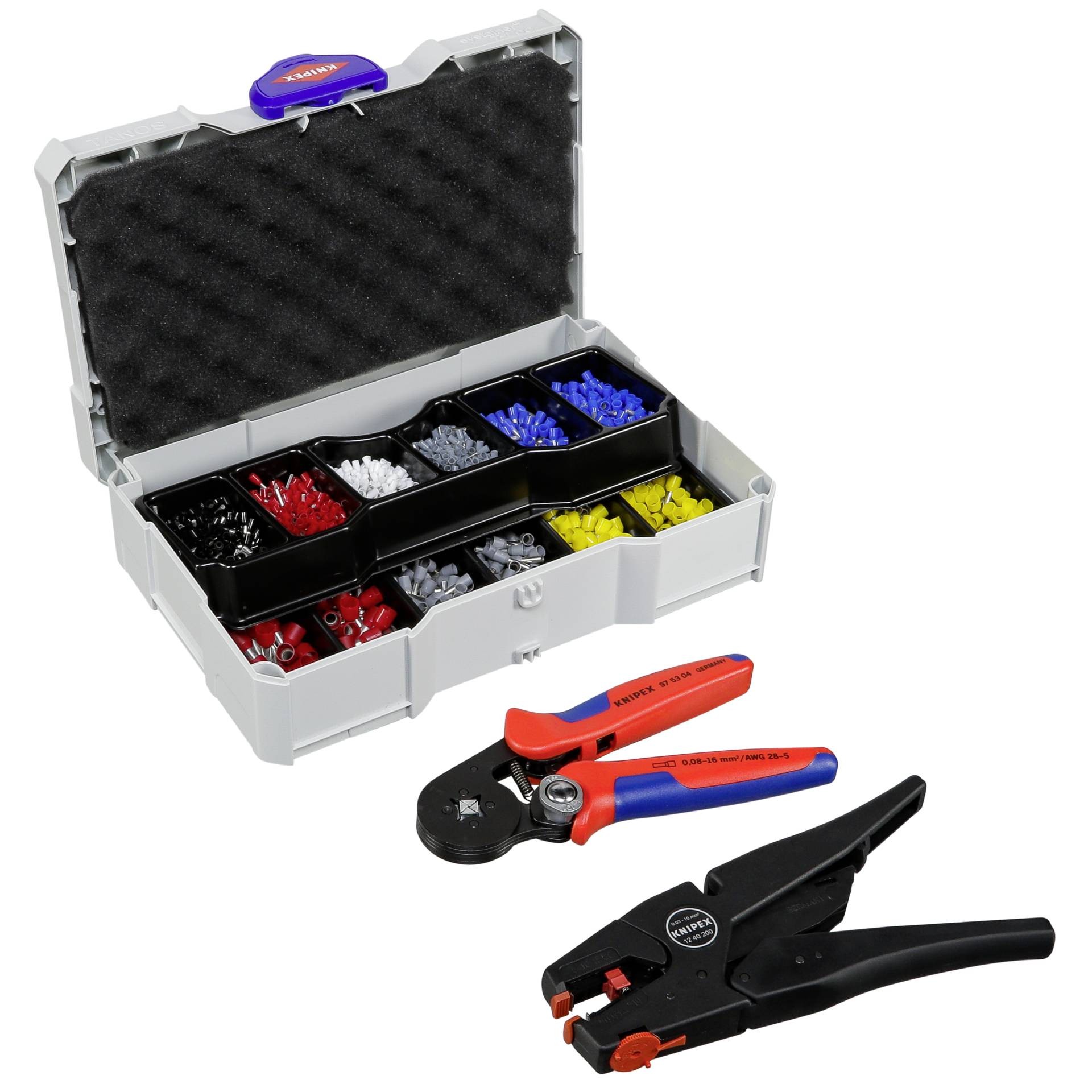 Knipex Aderendhülsensortiment 1252tlg.0,50-10,00mm² Aderendhülsen-