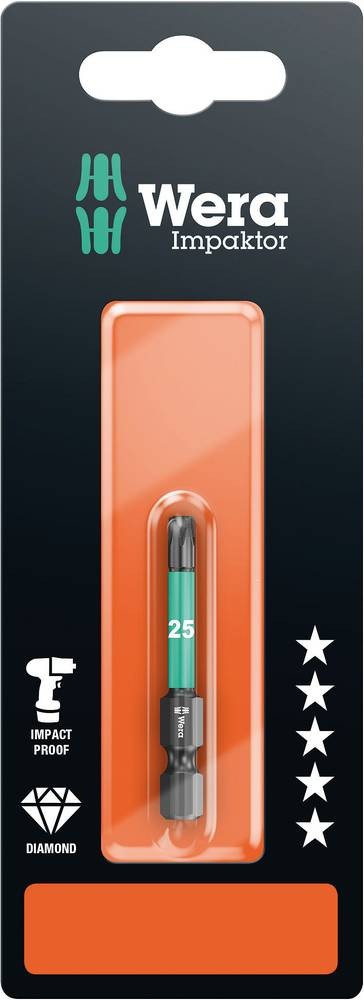 Wera 867/4 IMP DC SB SiS 05073965001 Torx-Bit T 25 Werkzeugstahl