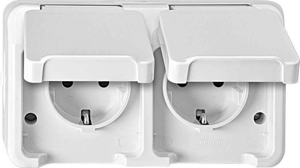 Merten SCHUKO-double-Steckdose MEG2320-8019