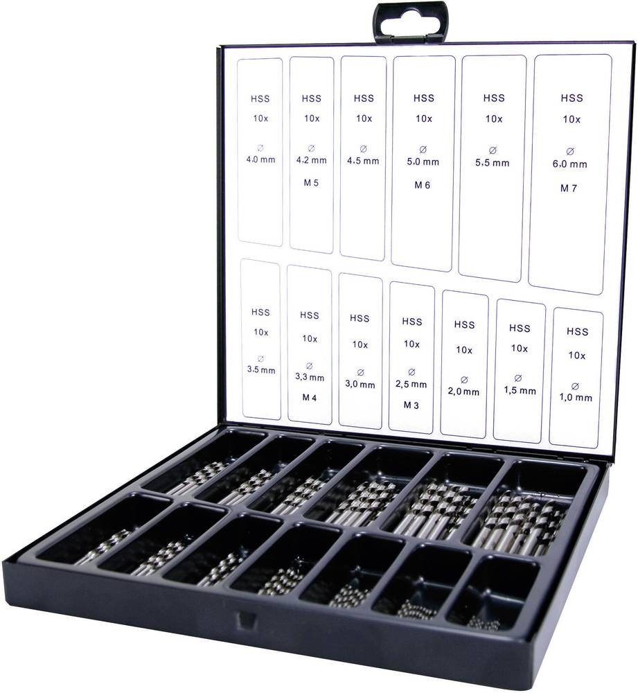 RUKO A214195 HSS Metall-Spiralbohrer-Set geschliffen DIN 338 1 Set