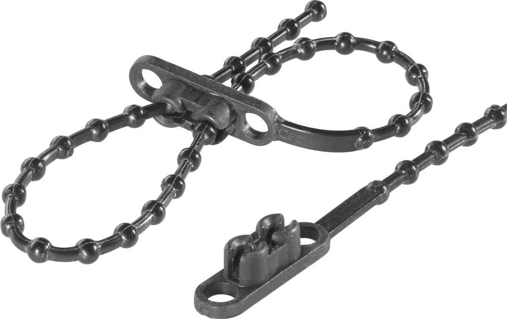 TRU Components 1592905 TC-KTVR145BK203 Knotenband 145mm 2mm black