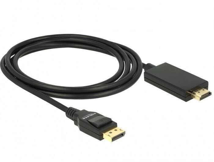 DELOCK Kabel Displayport 1.2 Stecker > High Speed HDMI-A Stecker