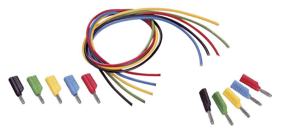 VOLTCRAFT MS-4041 Messleitungs-Set Lamellenprise mâle 4mm