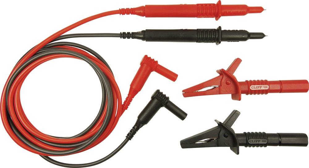 Cliff CIH29890 Sicherheits-Messleitungs-Set jack 4mm Prüfspitze 1.