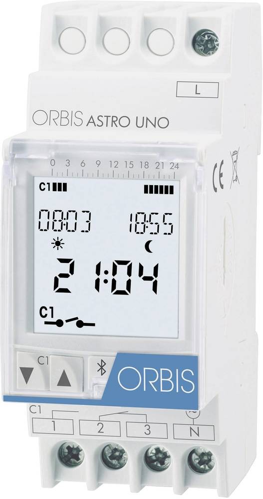 ORBIS Zeitschalttechnik OB178112 Zeitschaltuhr para Hutschiene ASTRO